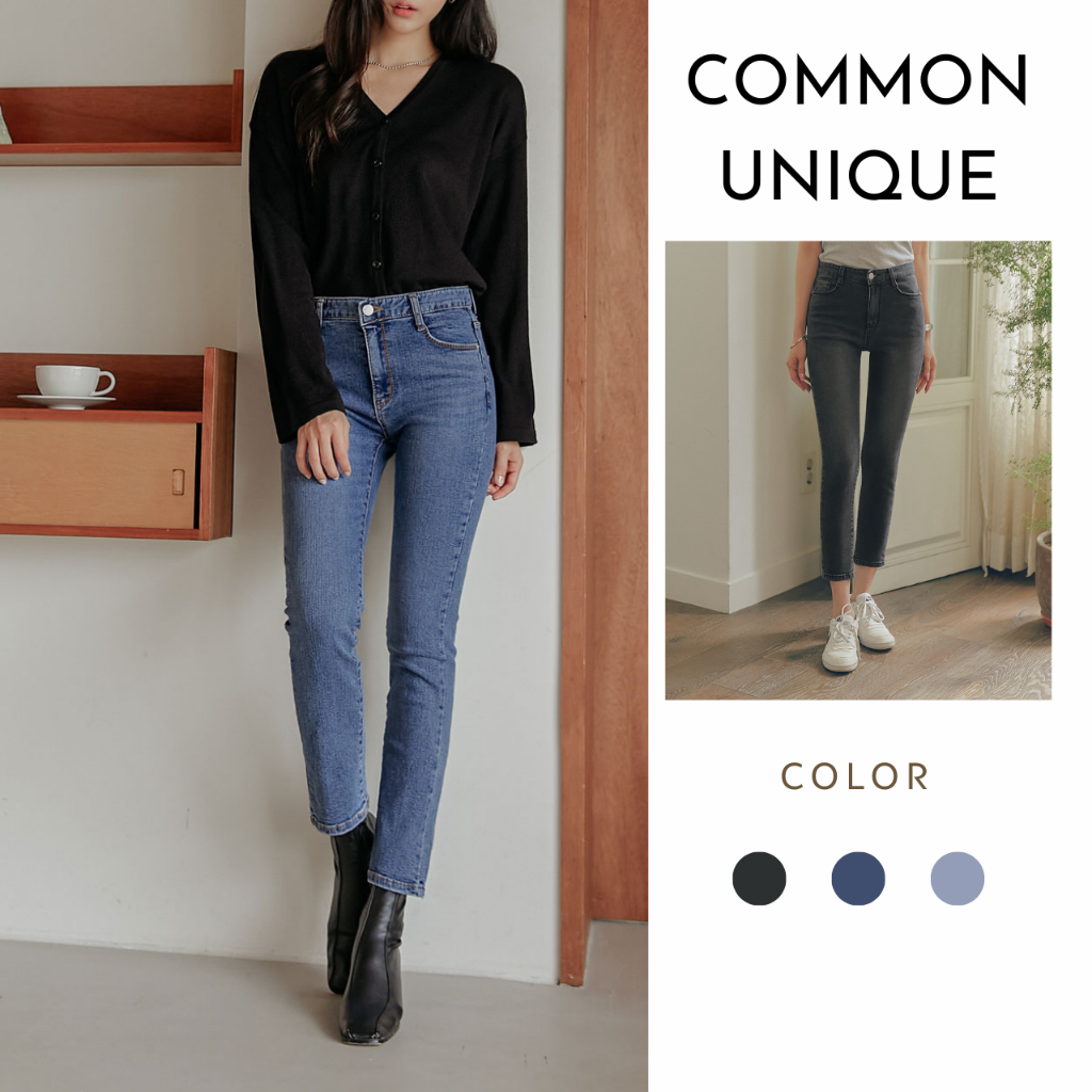 [Common Unique] [ Hyeri wearing ] กางเกงยีนส ์ ตรงคริสติน _U49