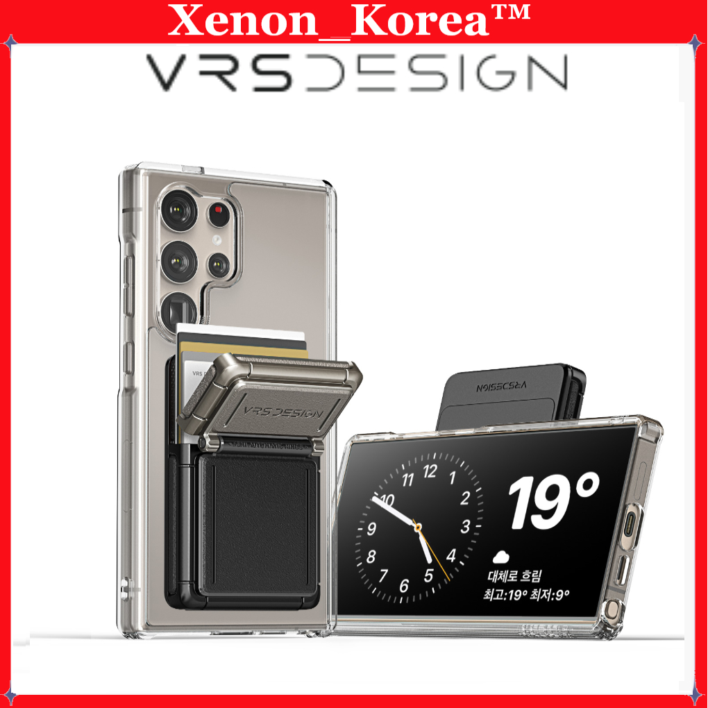 [VRS DESIGN] D-WALLET Hybrid Square PHONE CASE สําหรับ Samsung Galaxy S23 SERIES