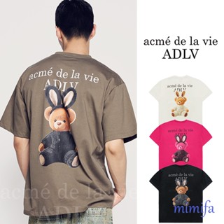 [acme de la vie ADLV] [โอเวอร์ไซส์] RABBIT BEAR DOLL LOGO SH…
