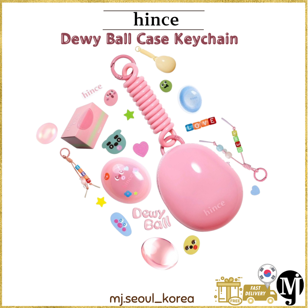 Hince Raw Glow Dwey Ball Lip& Cheek Case พวงกุญแจ