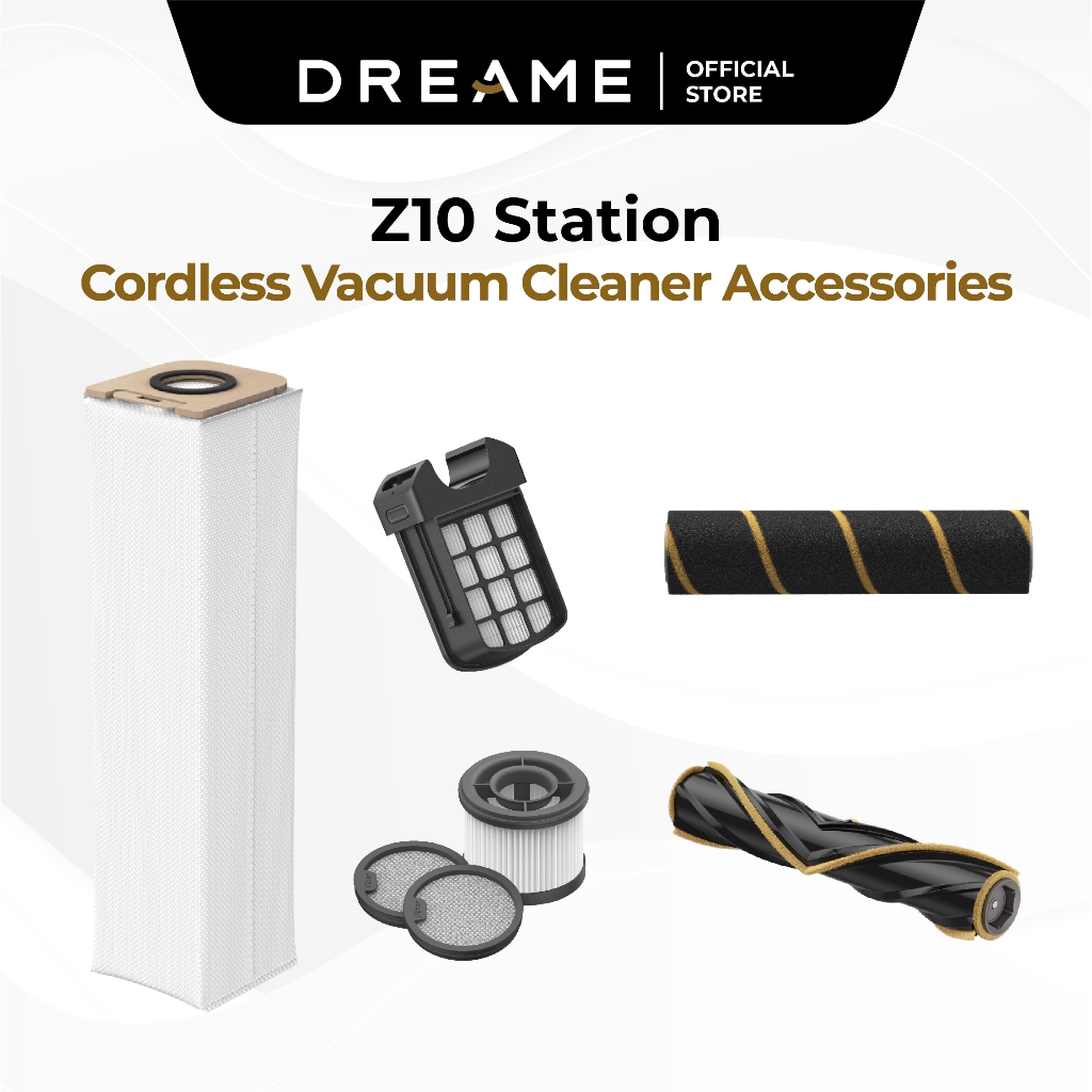 สถานี Dreame Z10 / สถานี Z10s / สถานี Z30s อุปกรณ์เครื่องดูดฝุ่นแบบแท่งไร้สาย ถุงเก็บฝุ่น, แปรงลูกกล