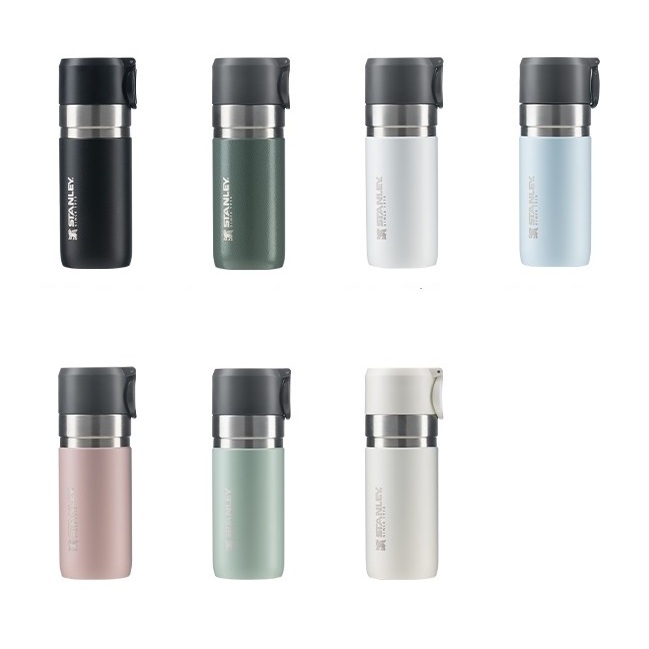 [Stanley] Slim Go Bottle 370ml / 7 Colours / Matte Black / Hammer-Tone Green / Polar White / Polar B