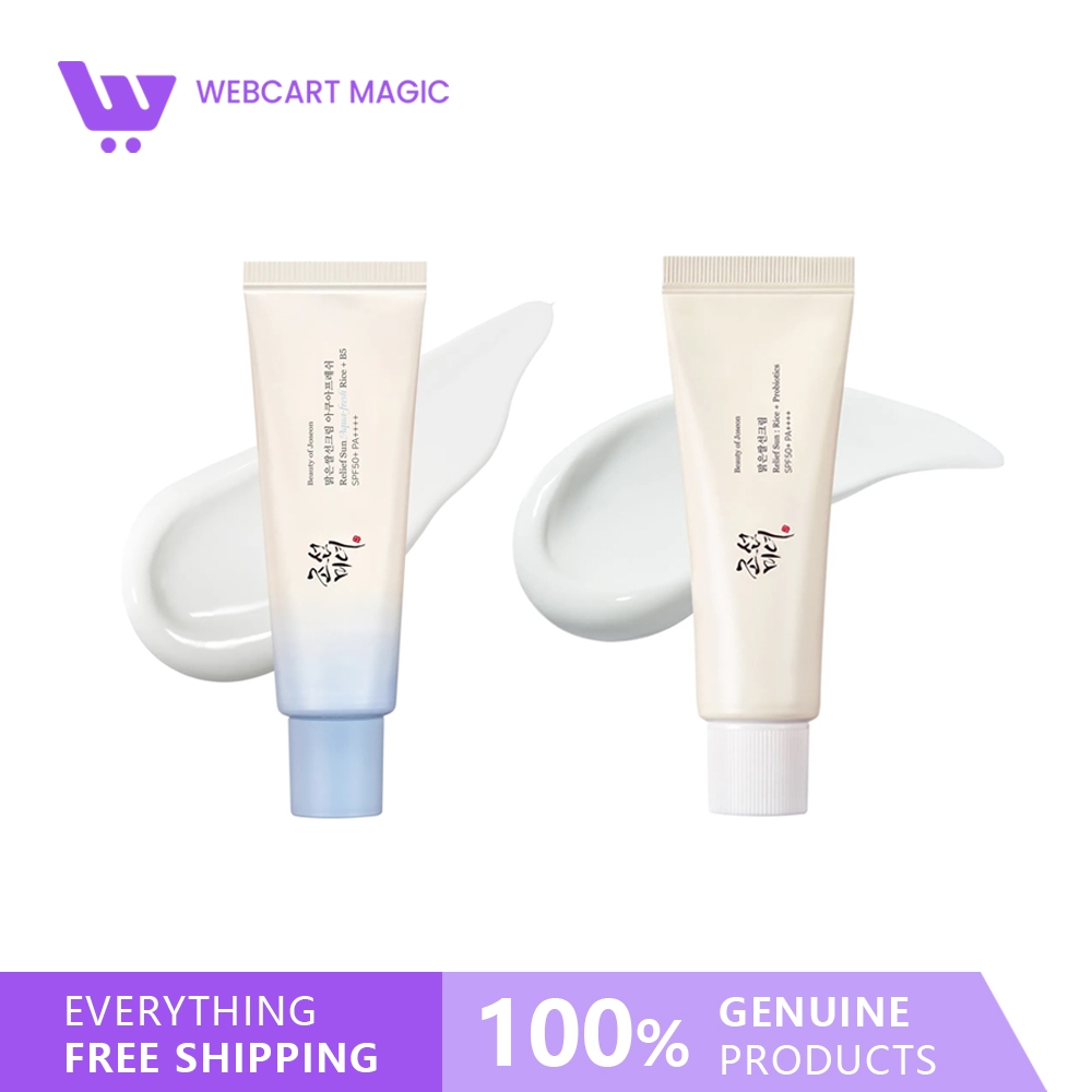 ความงามของ Joseon Relief Sun Rice + Probiotics / Sun Aqua-fresh Rice+B5 50ml SPF50+ PA++++