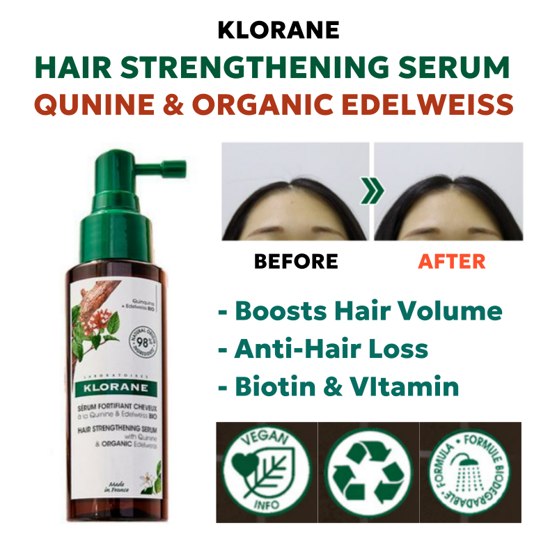 Klorane Anti Hair Loss and Strengthening Serum พร้อม Quinine และ Edelweiss 100ml