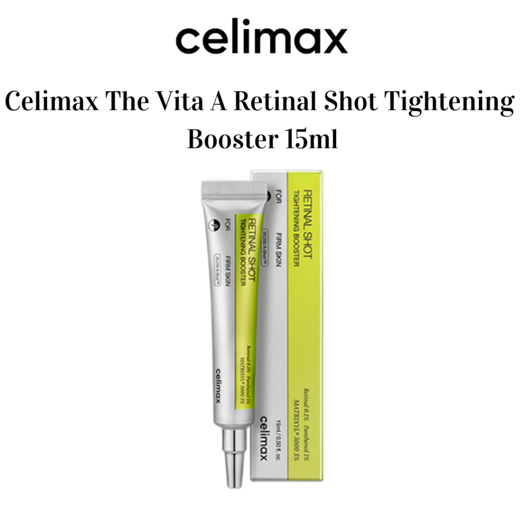 Celimax The Vita A Retinal Shot Tightening Booster 15ml - เซรั่มต่อต้านวัยสําหรับผิวอ่อนเยาว์ ลดเส้นละเอียด และบูสเตอร์คอลลาเจน