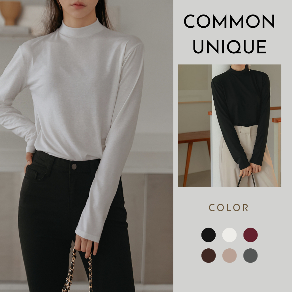 [Common Unique] เสื ้ อยืดครึ ่ งคอ Jelly Basic Rayon _U20
