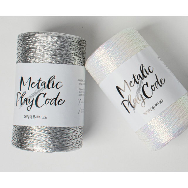 [จัมโบ้ Metalic Playcode] เส้นด้ายรหัสที่ร้อนแรงที่สุด 1mm_250g 710m เส้นด้ายรหัสโพลีเอสเตอร์ 100% ผลิตในเกาหลี