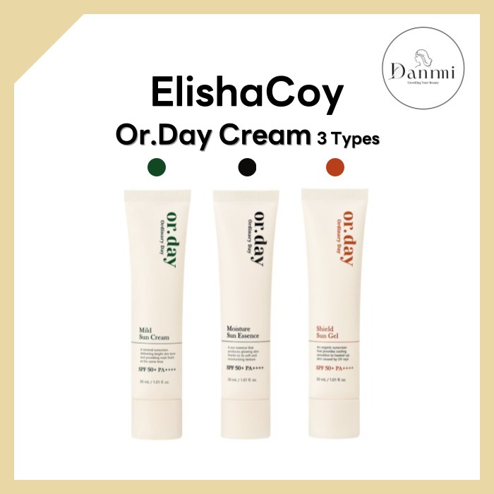 Elishacoy ครีมกันแดด Or.Day Mild Sun Cream Moisture Sun Essence Shield Sun Gel 3 Types 30ml