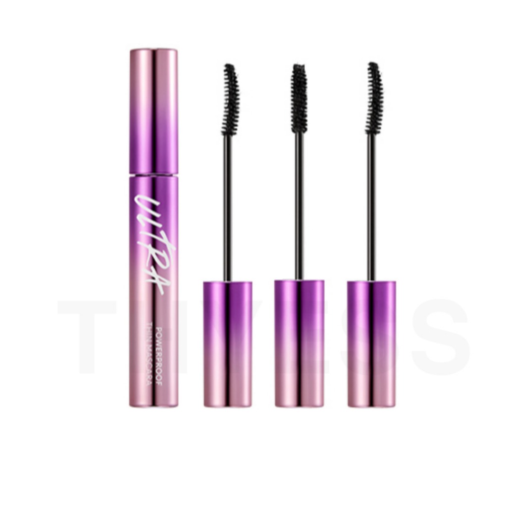 [Missha] Ultra Powerproof Thin Mascara 9g - 3 ประเภท│ม้วนลอน+ยาว/ปริมาตร/ซ่อม