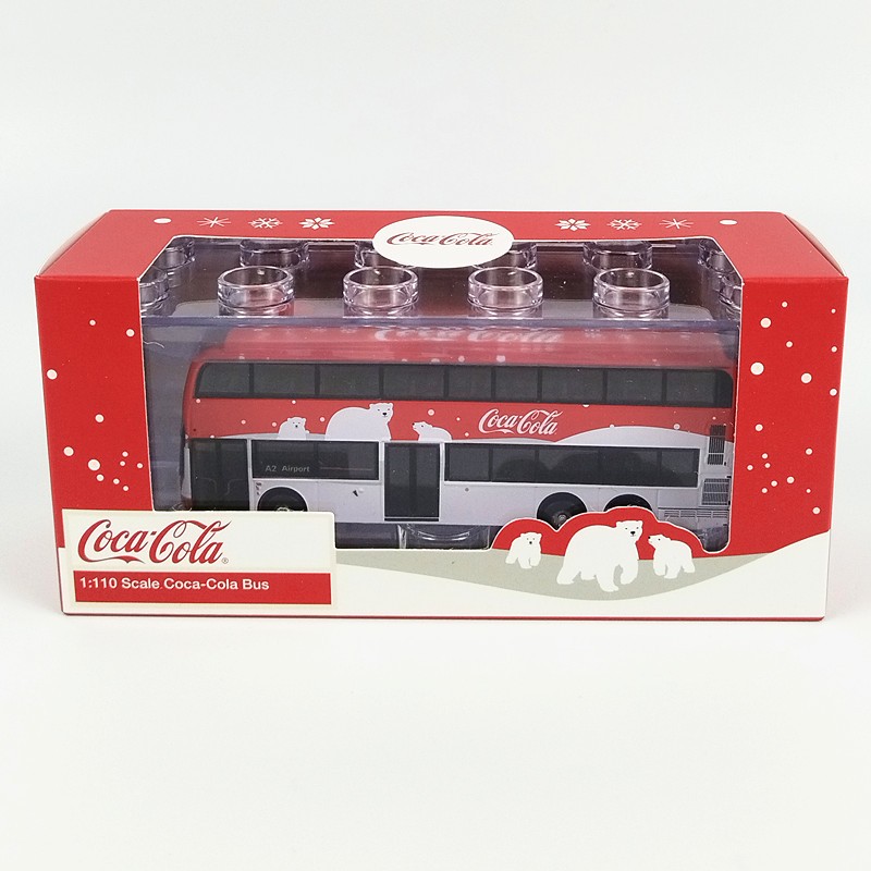 Hong Kong Tiny Coca-Cola Bus (Polar Bear) 1/110 Diecast Model 032095
