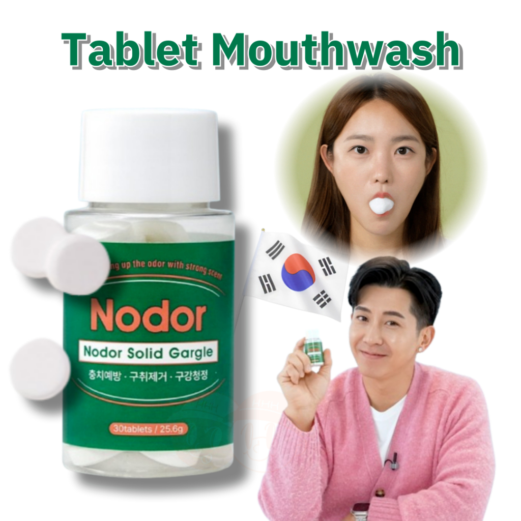 Nodor Solid Toothpaste เม็ดน้ํายาบ้วนปากน้ํายาบ้วนปากน้ํายาบ้วนปาก –สุขอนามัยทางปาก ลมหายใจสดชื่น ใช