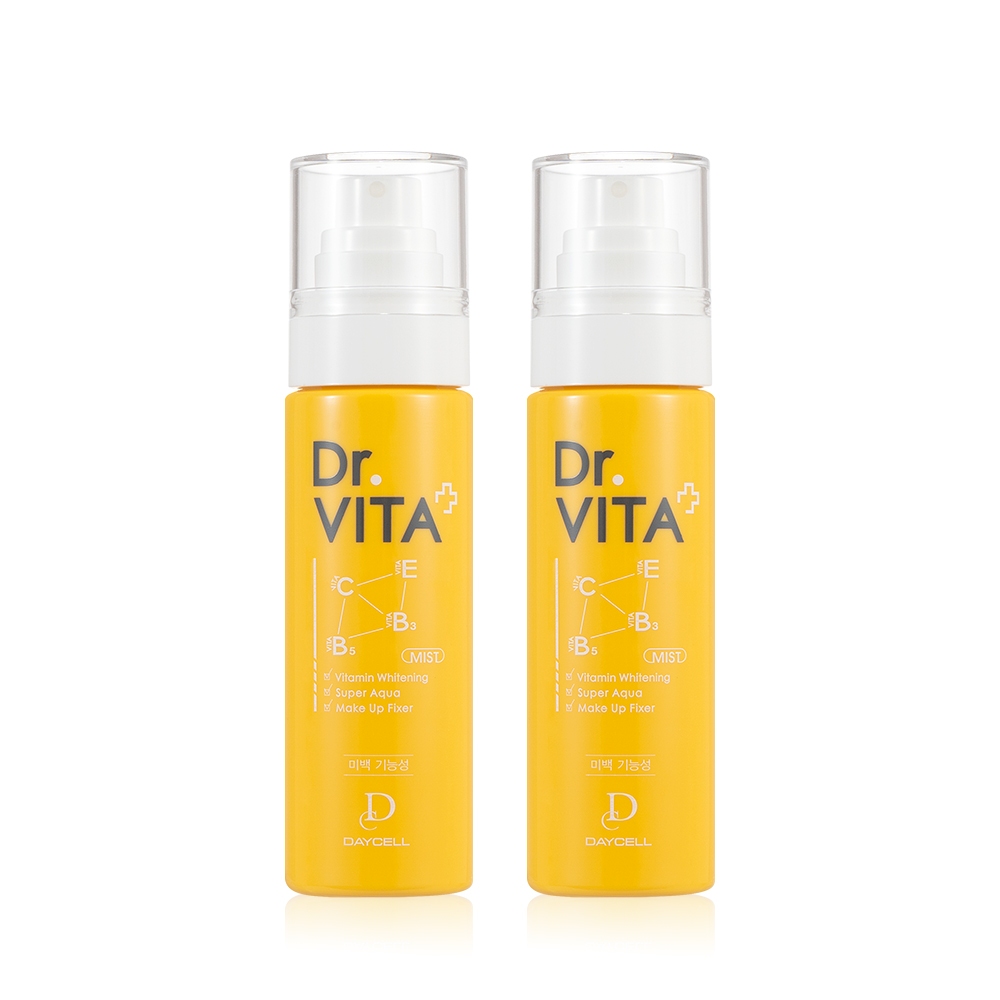 [1+1][ของแท้] Dr.Vita Brightening & Hydrating Multi-Vitamin Mist(80ml x 2 ขวด)