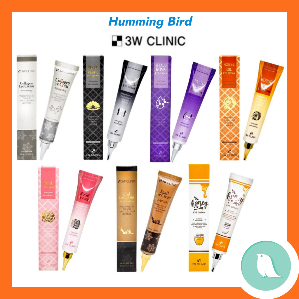 [ 3w Clinic ] Eye Cream Series 40ml/Snail/Rose/Hyaluronic Acid/Honey/Horse Oil/Black Pearl/Collagen