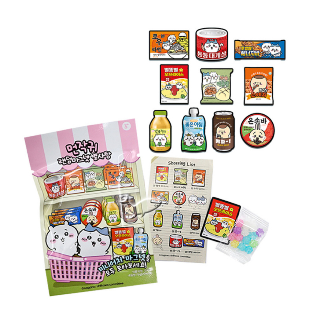 [Chikawa Usagi] แม่เหล็กติดตู้เย็นอาหาร Chikawa Cartoon Magnet