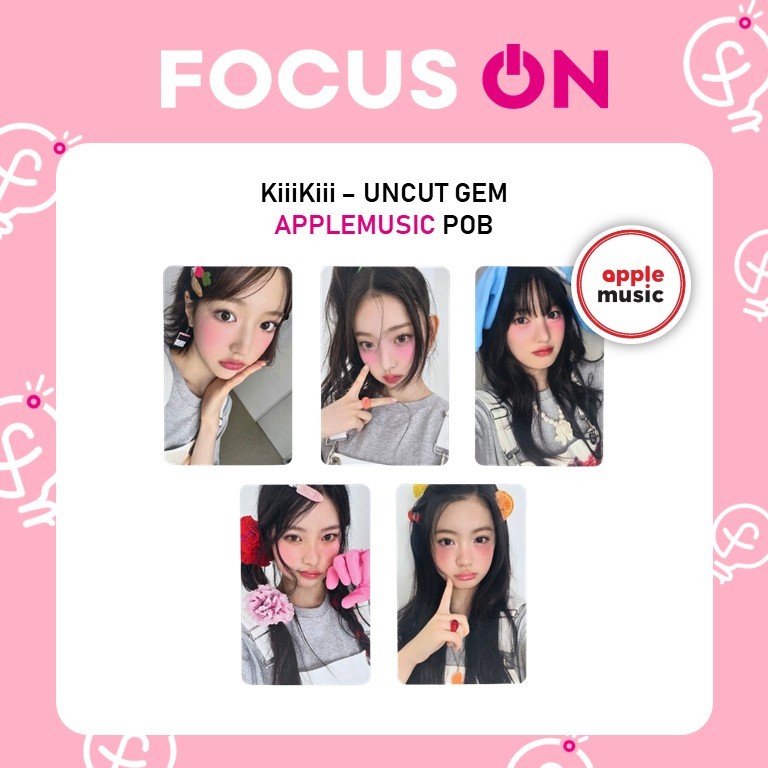 KiiiKiii POB APPLEMUSIC UNCUT GEM PHOTOCARD