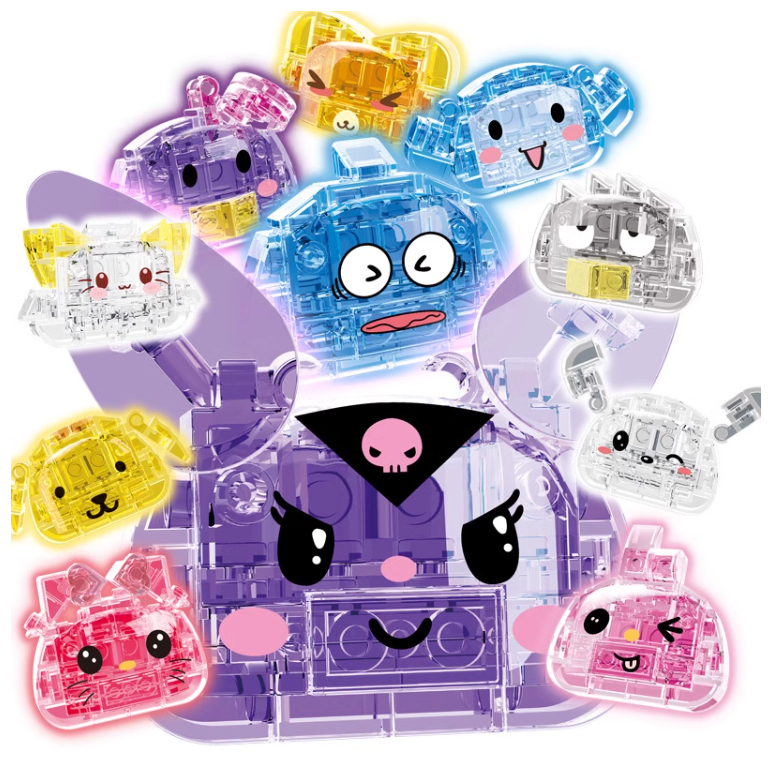 Sanrio Crystal Magnet Building Bricks / Block Blind Bag Hello Kitty Kuromi Cinnamoroll PomPomPpurin 