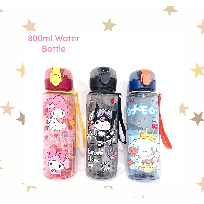 SG 800ml ขวดน้ําอบเชย Kuromi Melody