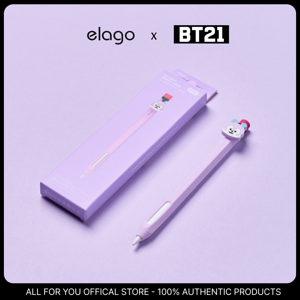 [ELAGO X BT21] เคสซิลิโคน MANG Apple Pencil 2nd Gen & Pro