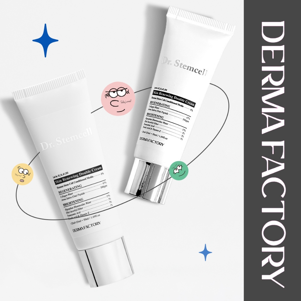 [Derma Factory] Dr.Stemcell Skin Renewing Double Cream 50ml | Oliveyoung Regenerating Elasticity Bri