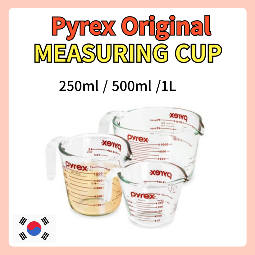 [ถ้วยตวง] Pyrex - ถ้วยตวงเดิม เครื่องชั่งแก้ว 250ml / 500ml / 1L