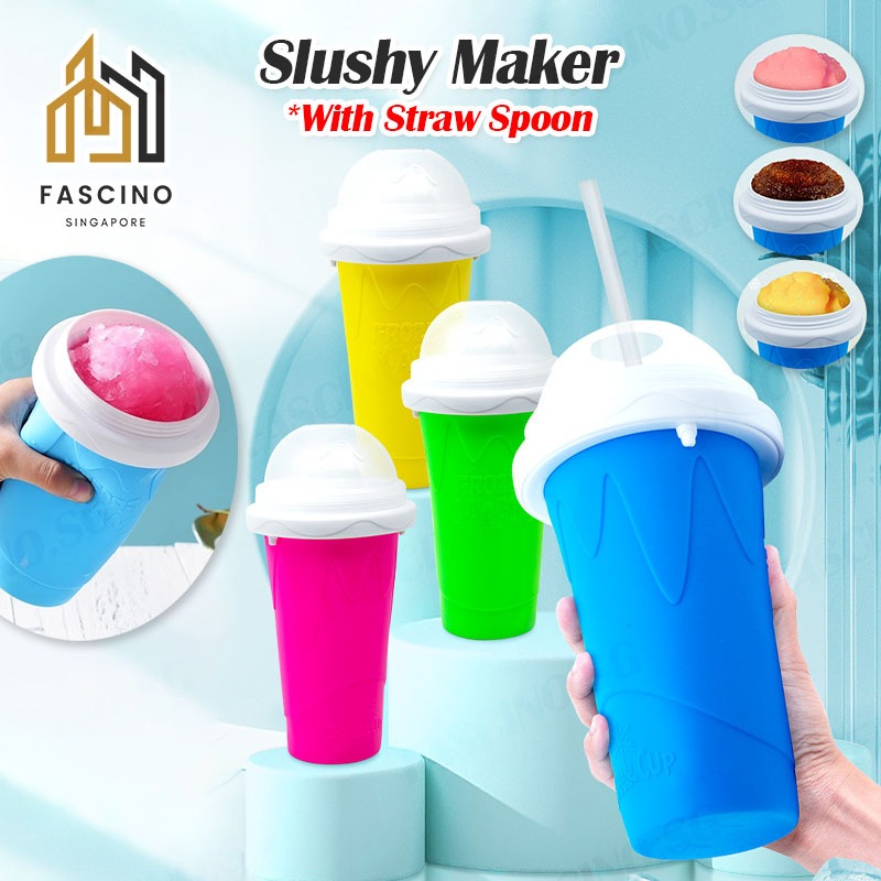 SGSlushy Maker Frozen Squeeze Cup Instant Smoothie Crushed DIY Quick Cooling Cup Freeze Pinch Shake 