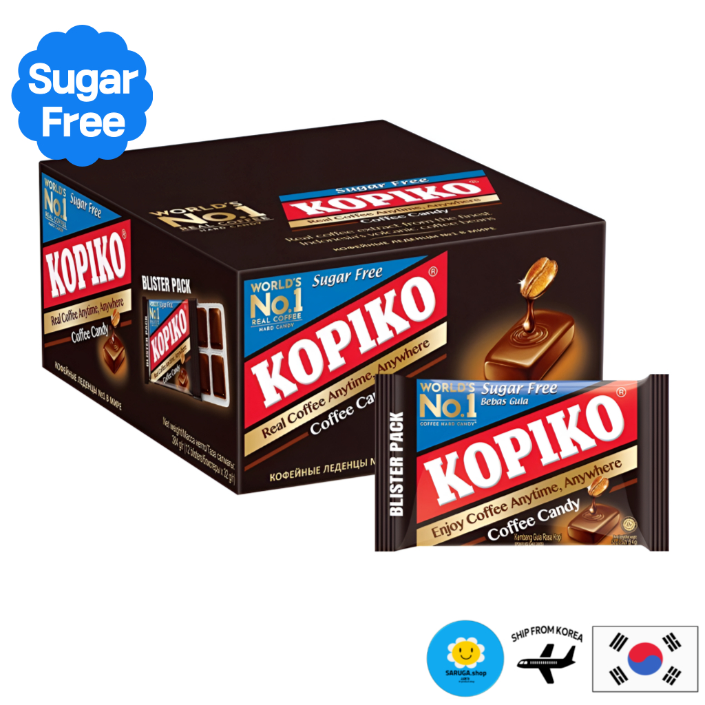 Kopiko Sugar Free Coffee Candy 8pcs 32g x 12pack (กล่อง) EXP 2027. ม.ค.