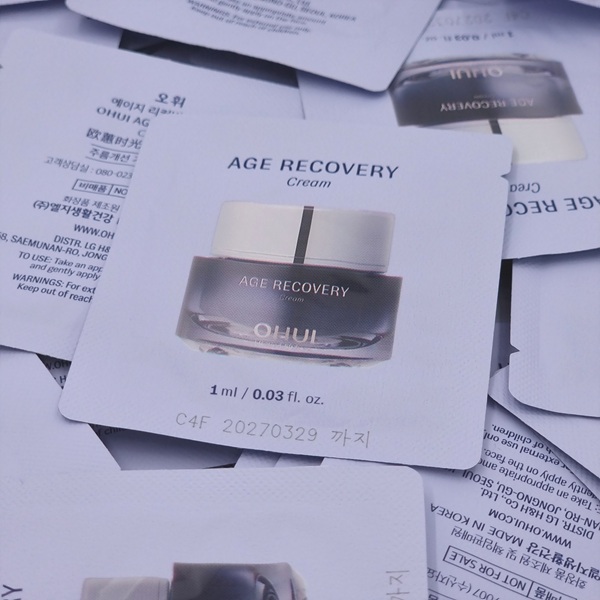 O HUI Age Recovery Cream 1ml × 60ea [UPGRADE ] Elasticity Care, Peptide