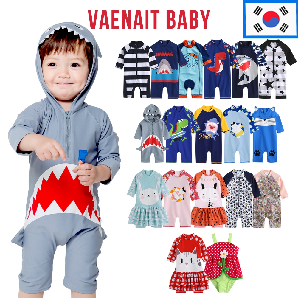 [KOREA Vaenait Baby] ชุดว่ายน้ําวันพีช UPF 50+ ป้องกันแดด สําหรับเด็กทารกผู้หญิง 0-24 เดือน ราคา ถูกที่สุด ดีลบีเคเค