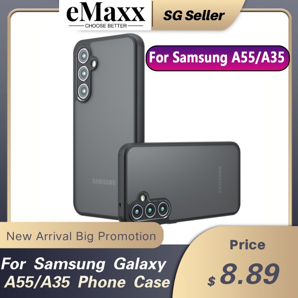 SAMSUNG เคสโทรศัพท์สําหรับSamsung Galaxy A55 A35 5G TPUกรณีเคลือบป้องกันสีเหลืองสําหรับSamsung A55 A