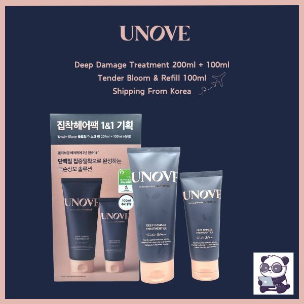[UNOVE] Deep Damage Treatment EX Tender Bloom 200ml + 100ml