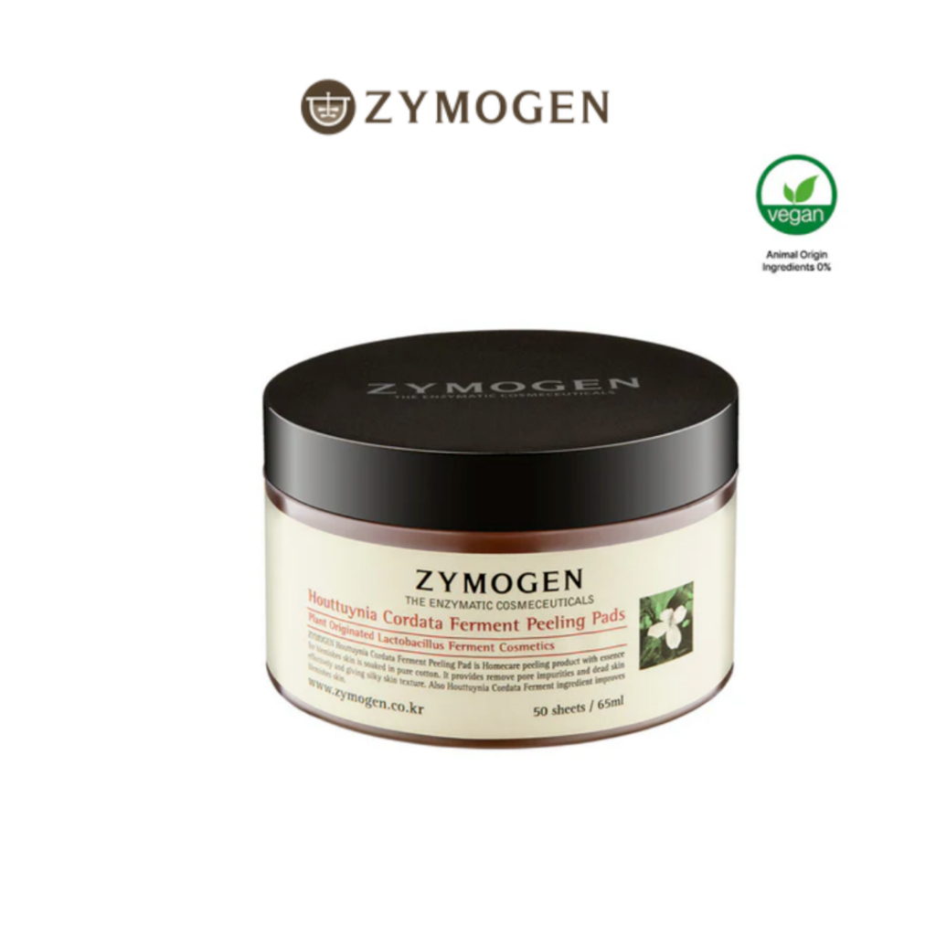 Zymogen Houttuynia Cordata Ferment Peeling Pads - ลด Sebum, ผิวฟื้นฟู, กระจ่างใส