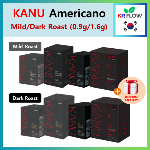 ★แพคเกจต่ออายุ★[KANU] Americano Coffee Mild/Dark Roast (0.9g/1.6g) + RANDOM FREE GIFT / สินค้าใหม่ล่าสุด