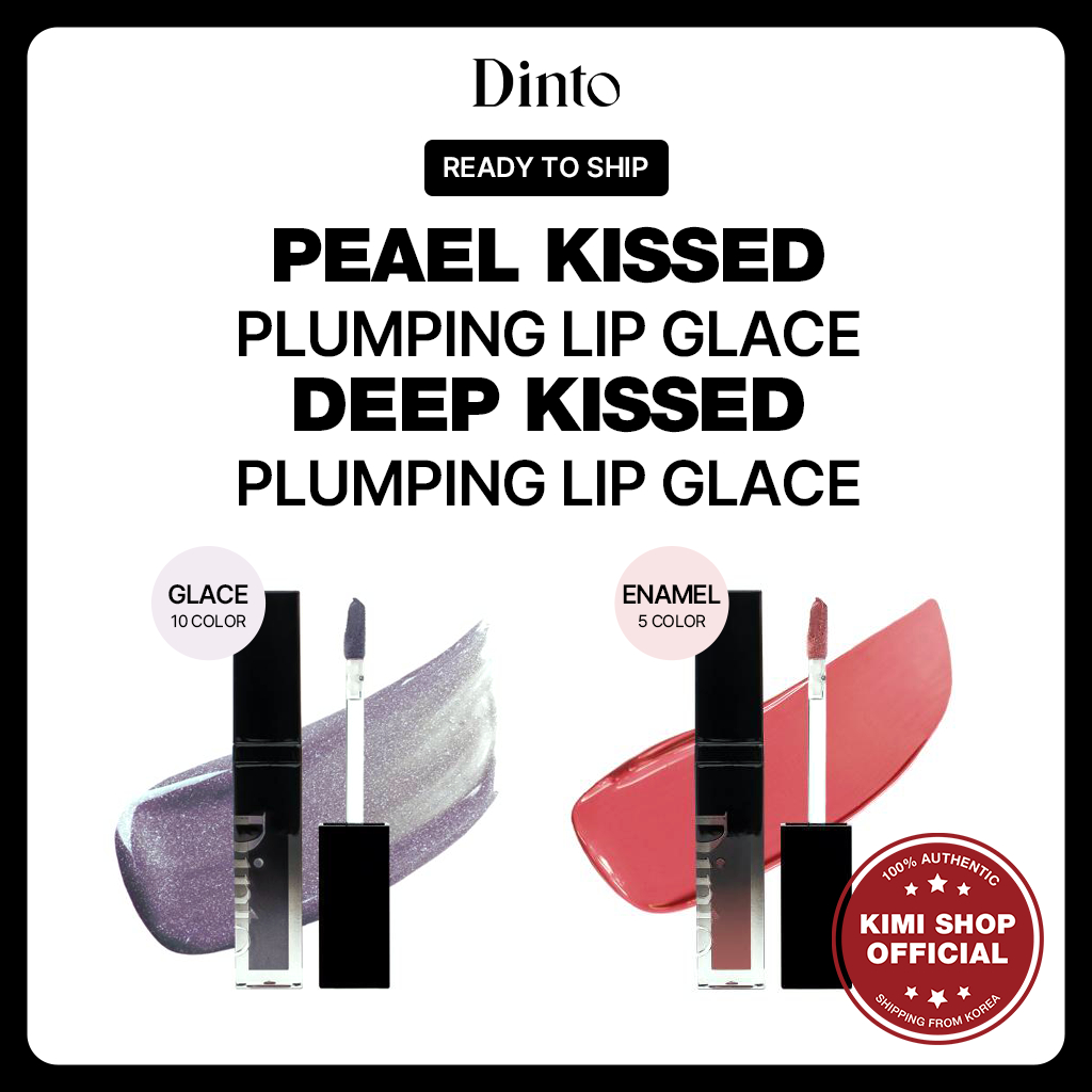 [DINTO ] Pearl Kissed Plumping Lip Glace & Deep Kissed Plumping Lip Enamel