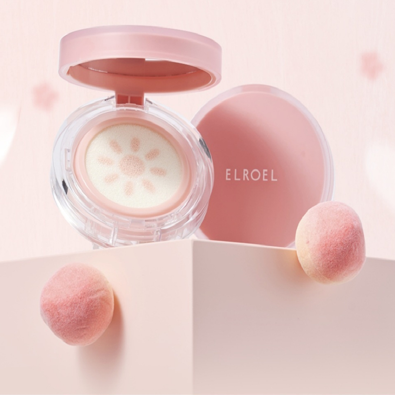 Elroel All New Peach Tone Up Sun Cushion  15g