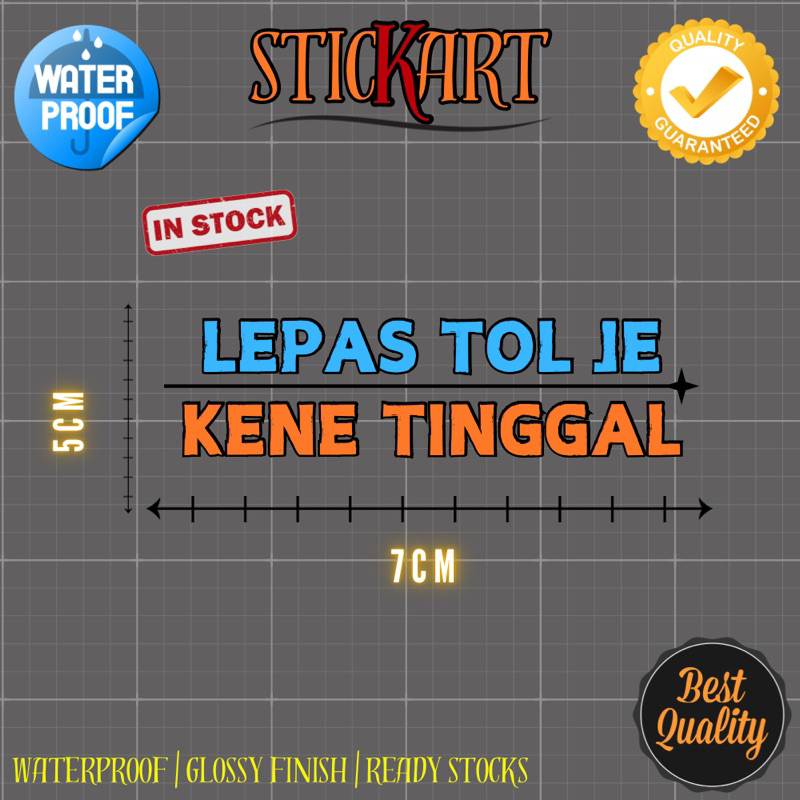 สติ๊กเกอร์ติดมอเตอร์ไซค์ lepas til je kene tinggal