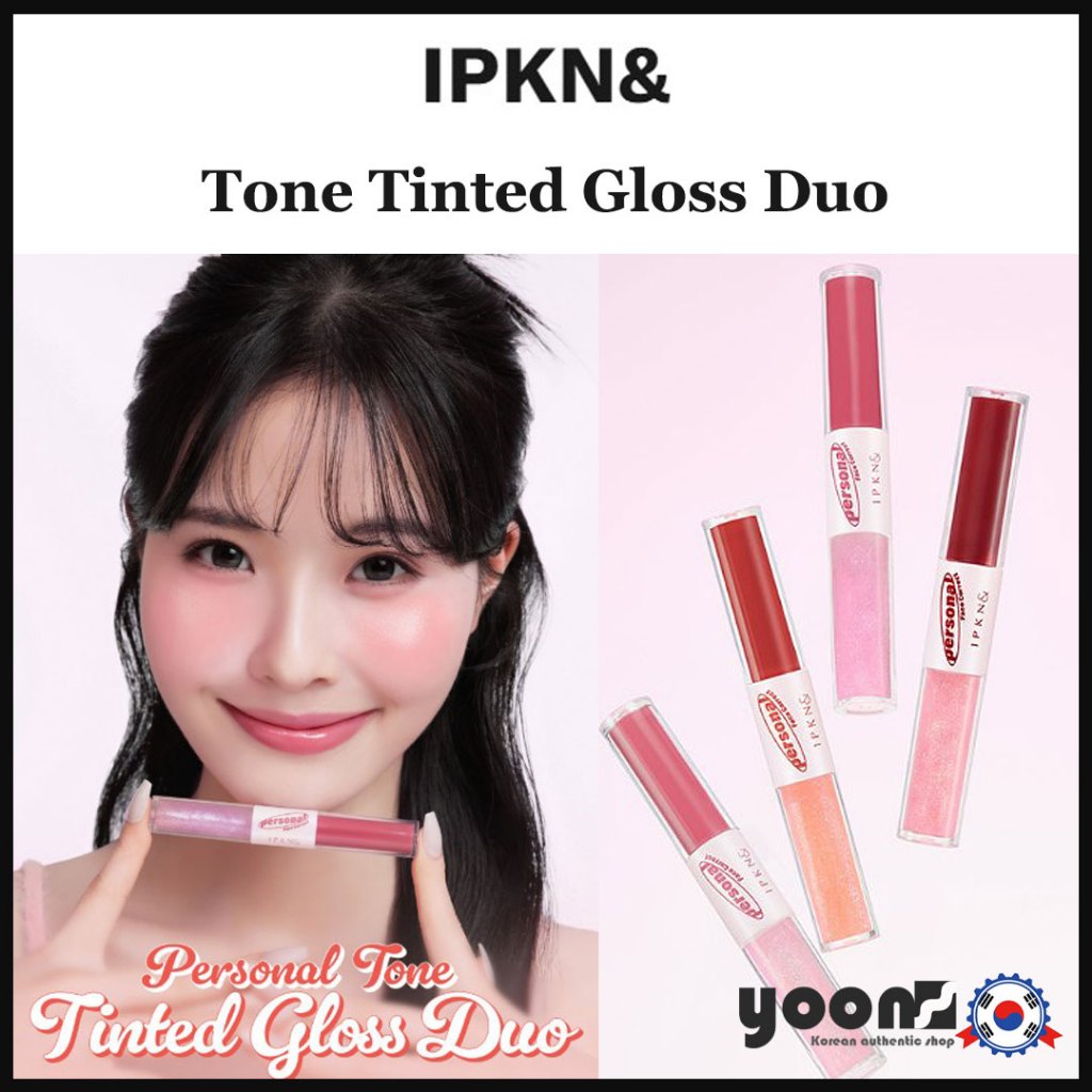 [IPKN&] Personal Tone Tinted Gloss Duo 4 Color_From Korea