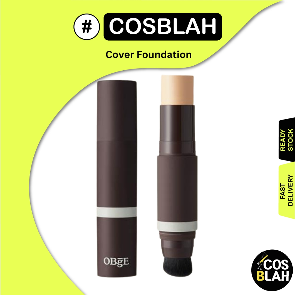 OBGE Natural cover foundation รองพื้นแบบแท่ง กึ่งแมตต์ รองพื้นปกปิดไร้น้ําหนัก Full coverage SPF50+ 