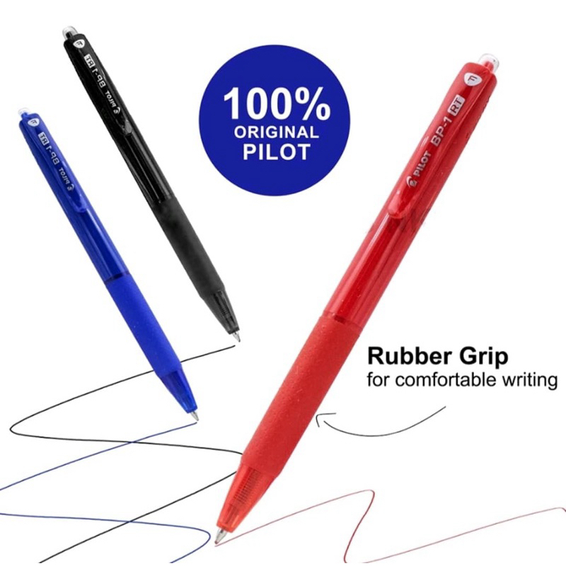 PILOT BP-1 RT Ball Pen 0.7mm / 1.0mm (5 ชิ้น/10 ชิ้น)