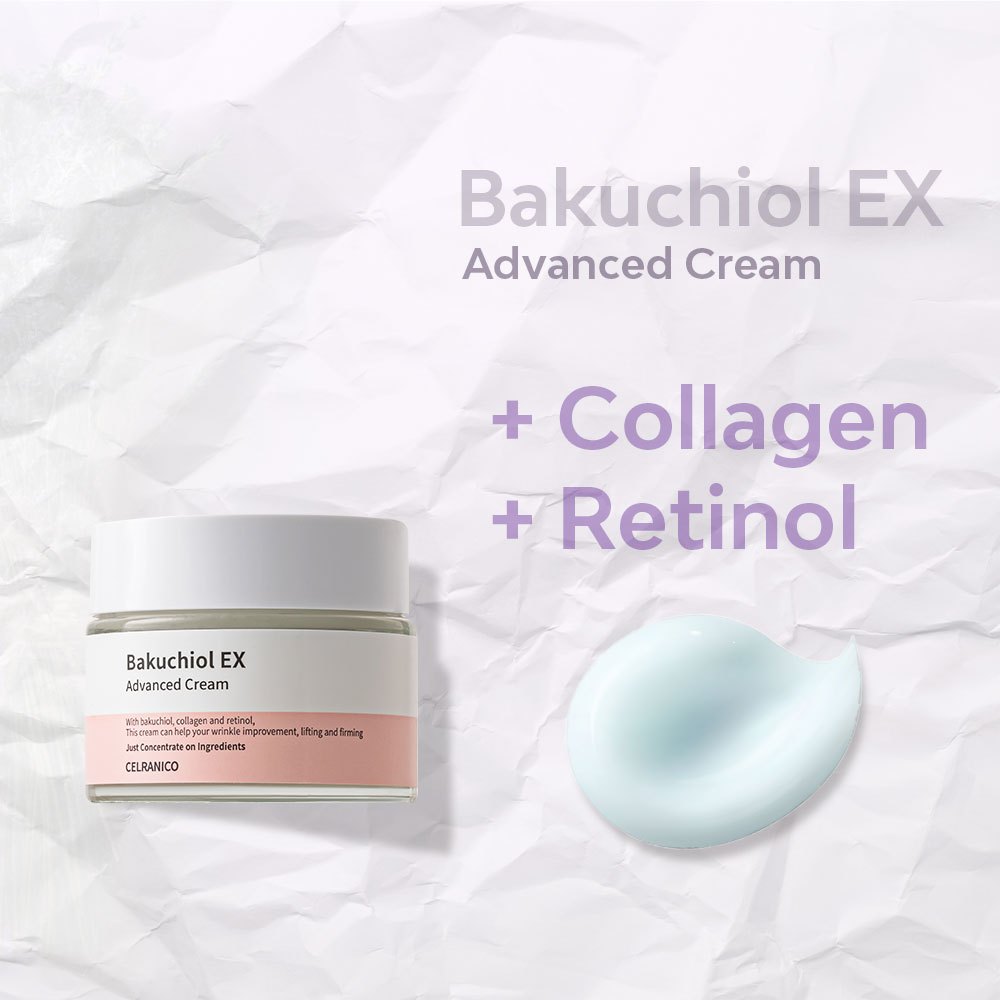 Celranico Bakuchiol Facial Cream 50ml พร ้ อมคอลลาเจน Retinol Lifting Firming ริ ้ วรอย Bounce เกาหลี Skin Care