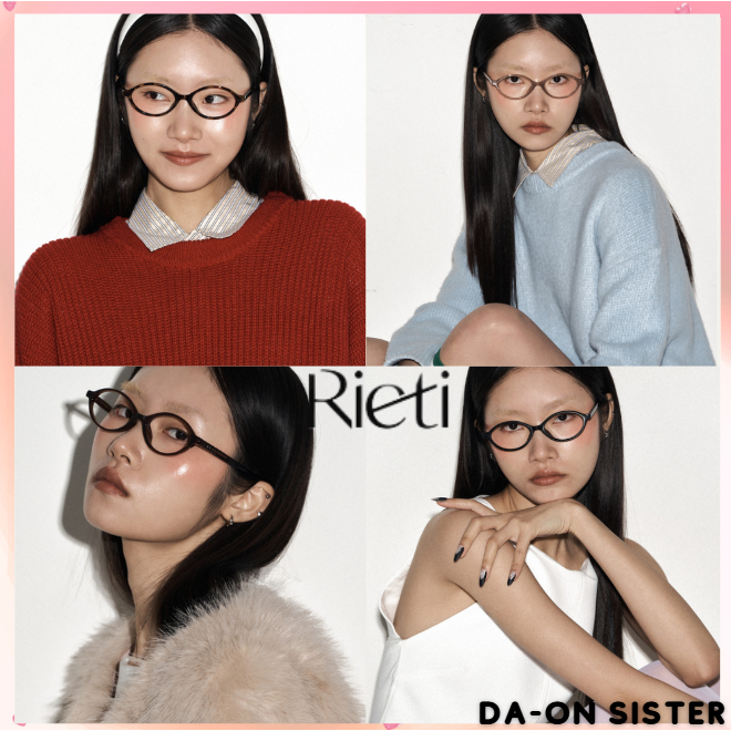 [ Rieti ] ERICA RT 1018 4 สี Rieti Glasses Geek Chic Blue light blocking korea แท้ 100%