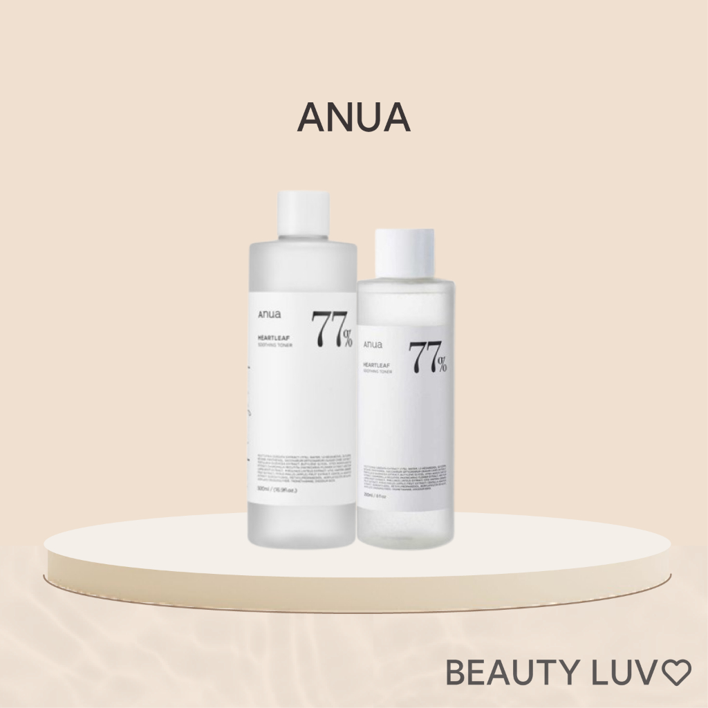 [ANUA] Heartleaf 77% Soothing Toner 250ml, 500ml pH 5.5 Trouble Care, Calming Skin, Refreshing, Hydrating, Purifying, Cruelty Free, Vegan