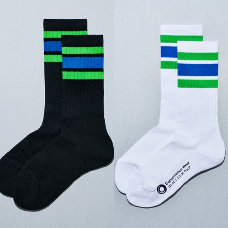 ส่งตรงจากญี่ปุ่นFamily Mart ถุงเท้าเส้นร้านสะดวกซื้อสําหรับผู้ใหญ่และเด็ก (unisex)