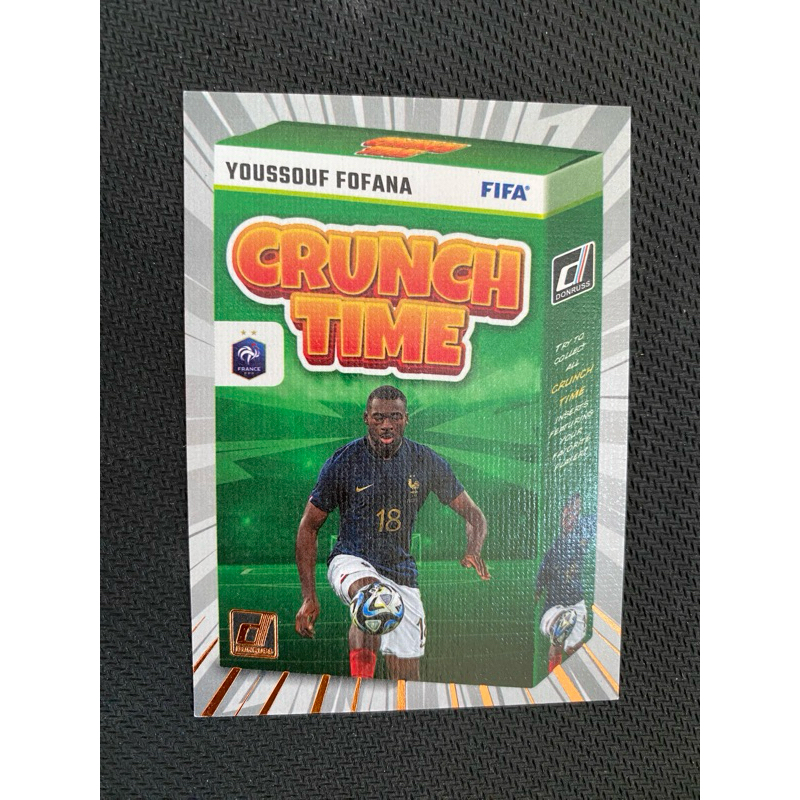 Panini Soccer Card 2023 Donruss Youssouf Fofana France Crunch Time 25