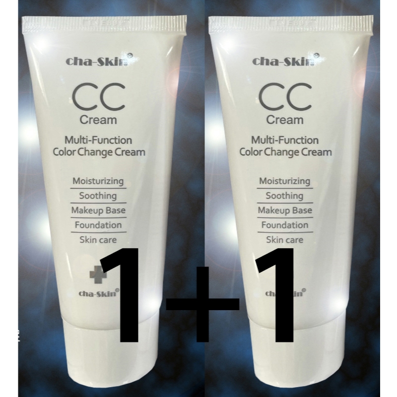 Cha-Skin Multi-Function Color Change Cream CC Cream K-Beauty 1+1