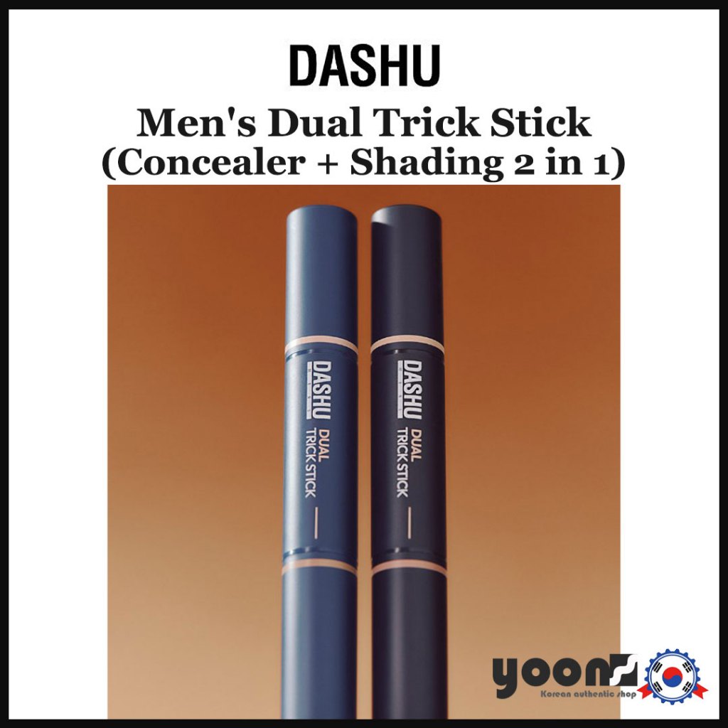[DASHU] Mens Dual Trick Stick (คอนซีลเลอร์ + แรเงา 2 in 1) 2 Color_จากเกาหลี