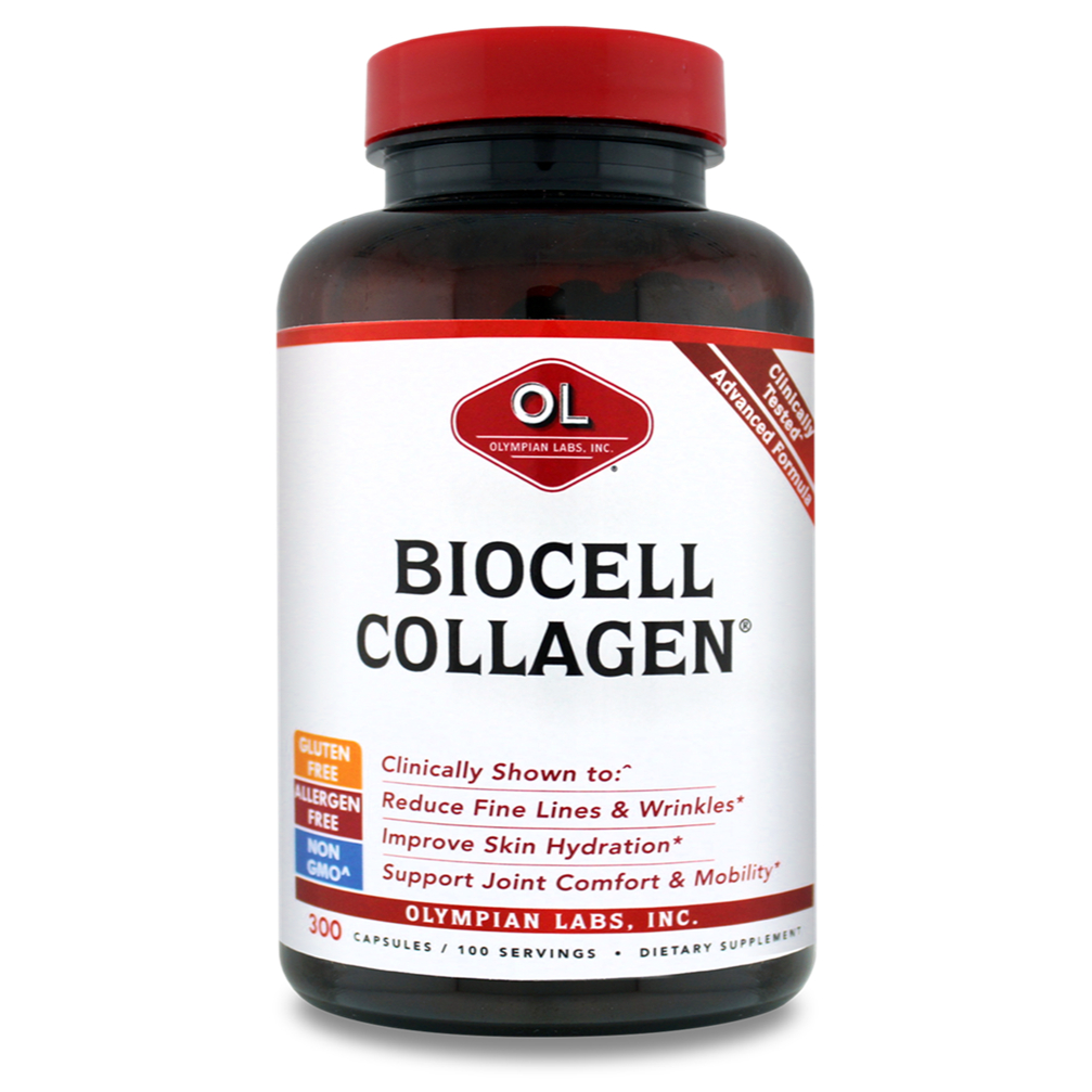 [ผลิตในสหรัฐอเมริกา] Olympian Labs BioCell Collagen Capsules, 300 Count