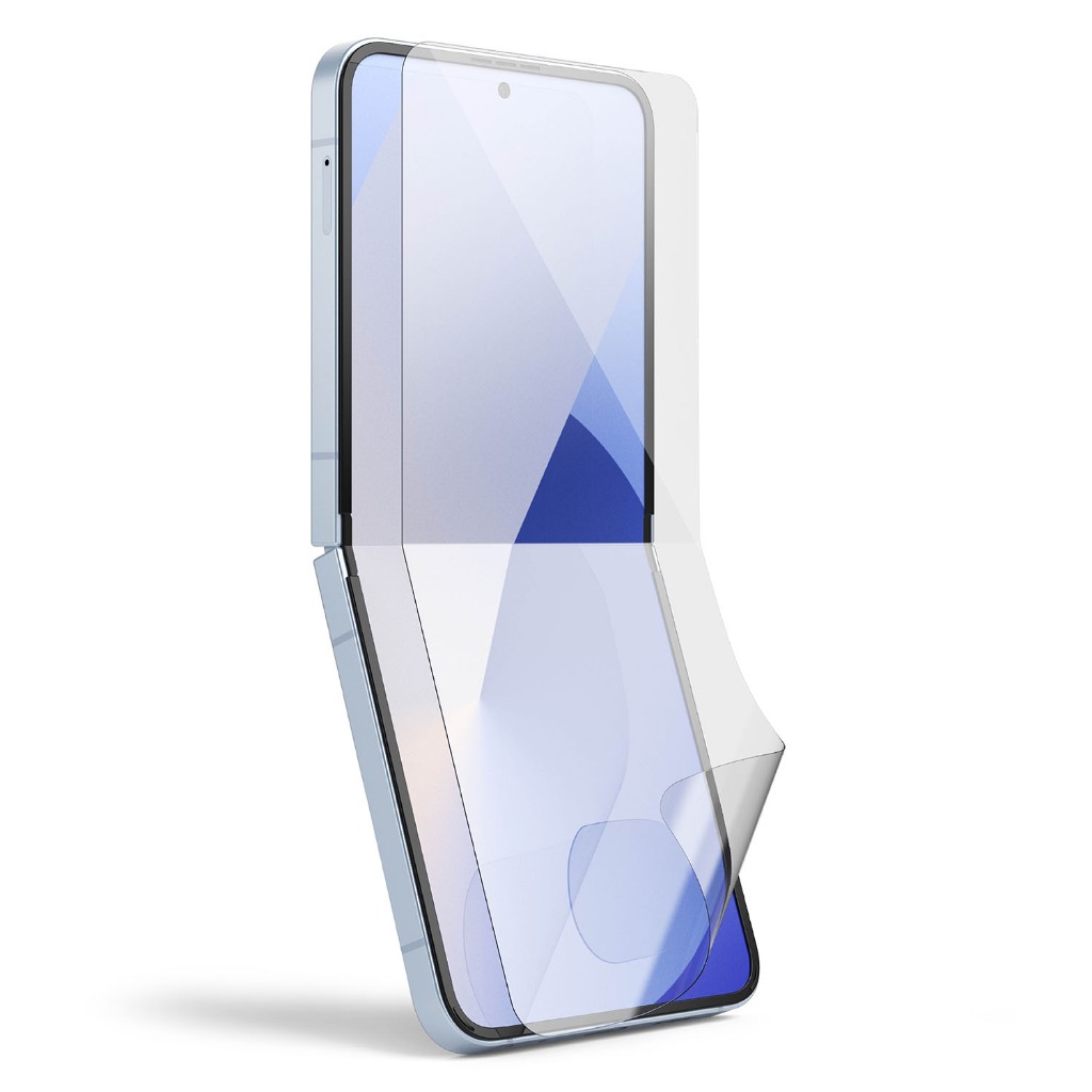 Ringke Dual Easy Film สำหรับ Galaxy Z Flip 6 ตัวป้องกันหน้าจอ HD Clear ครอบคลุมเต็มรูปแบบ