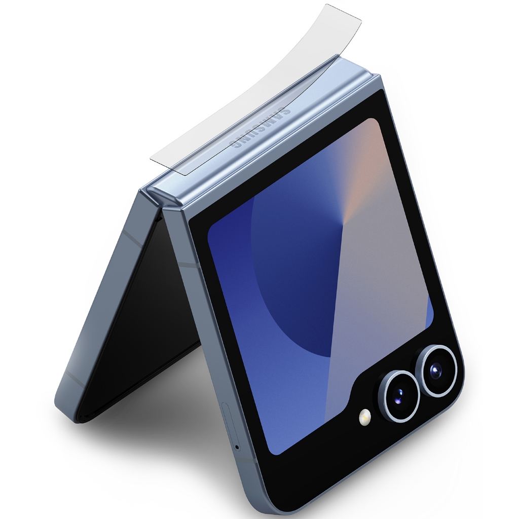 Ringke Hinge Dual Easy Film สําหรับ Galaxy Z Flip 6 5 4 ตัวป้องกันฝาครอบบานพับแบบยืดหยุ่นใส