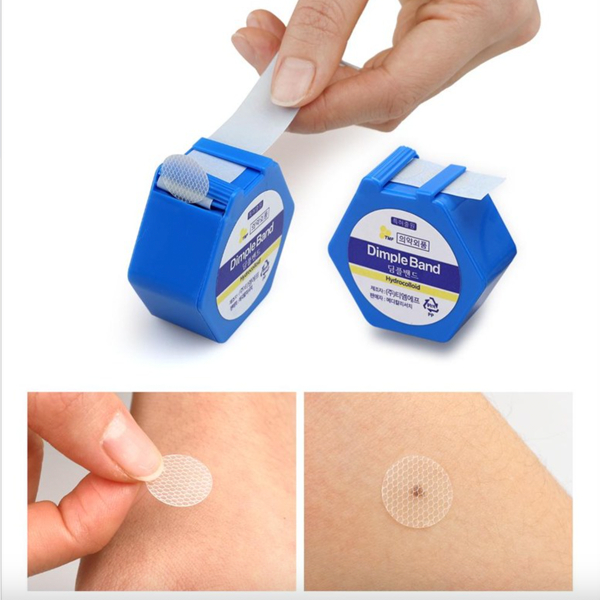 [Kami] Dimple Band Hydrocolloid 70 ชิ้น 15 มม. รักษาสิวสําหรับยุงกัด แผล ผิวแห้งแพ้ง่าย