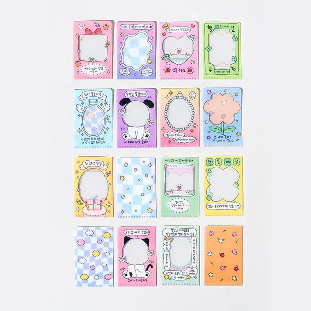 DAISO KOREA Photo Card Mini L Holder 8 ชิ้น SET